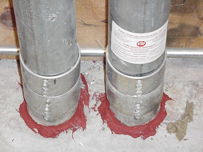 Conduits Through A Floor